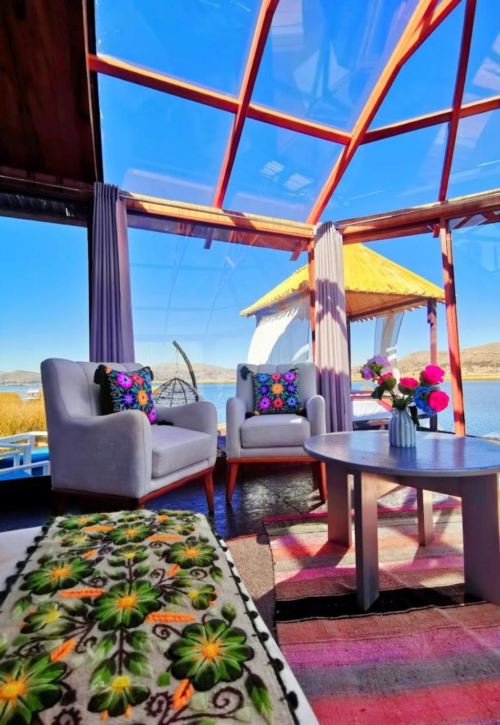 פונו Uros Kay Pacha Lodge חדר תמונה