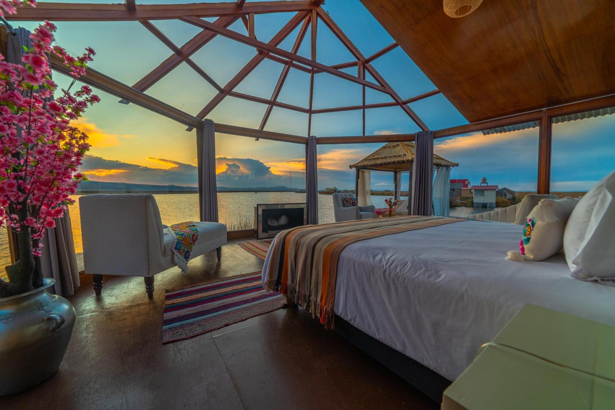 פונו Uros Kay Pacha Lodge חדר תמונה