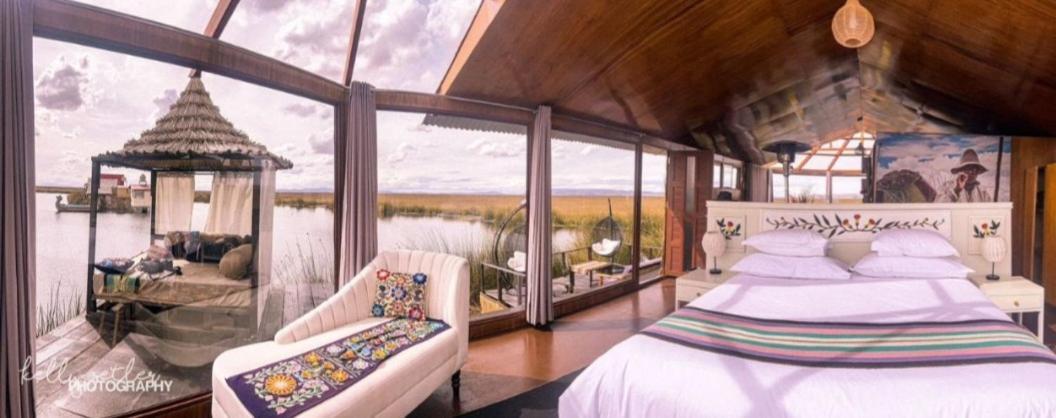 פונו Uros Kay Pacha Lodge חדר תמונה